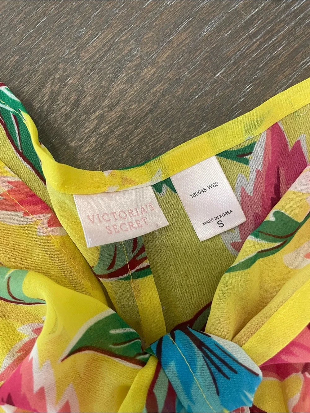 Yellow Tropical Floral Swim Cover Up Pants